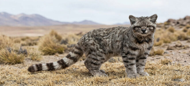 Por primera vez cámaras trampa registran presencia del gato andino en Santuario de la Naturaleza Yerba Loca