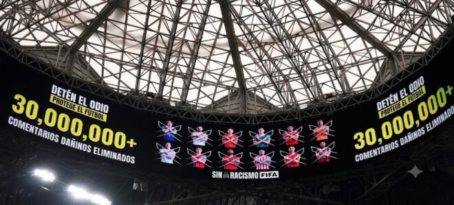 FIFA detecta 89.000 publicaciones ofensivas en redes sociales, durante la Copa Mundial de la FIFA 2026™,  10% racistas